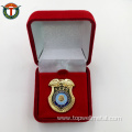 Design Pattern Hard Enamel Lapel Pins with Box